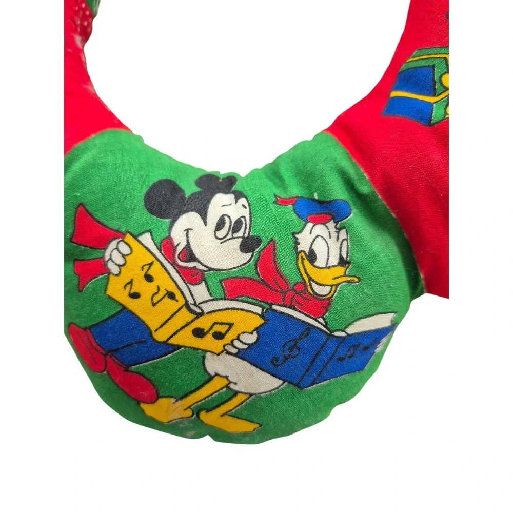 Vintage 1970s Disney Christmas Wreath Mickey Donald Goofy Pluto Pinocchio‎ Decor